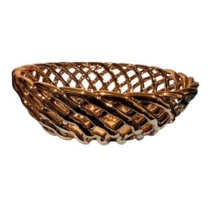 Rose Gold Ceramic Hallah Basket